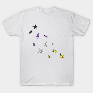 Heartstopper Leaves (Nonbinary colours) T-Shirt